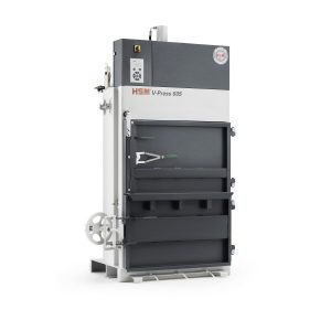 Reciklaža kartonskih bala HSM V-Press 605 eco (400V) sa izbacivačem bala 5,7T, 57 kN, težina bale 70kg