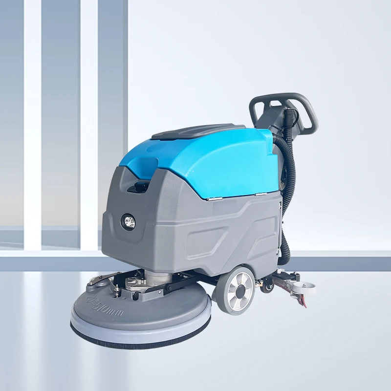 Commercial floor scrubber